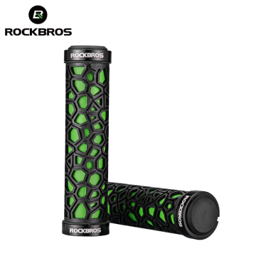 2017 New RockBros Wholesale Anti-slip Ultralight Rubber Mountain Bike Lock on Bicycle Grips