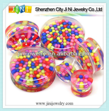 Acrylic Sprinkle Ear Gauges