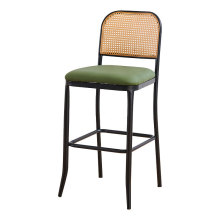 Modern Rattan Bar Stools with Metal Legs: Enhancing Your Kitchen and Outdoor Spaces