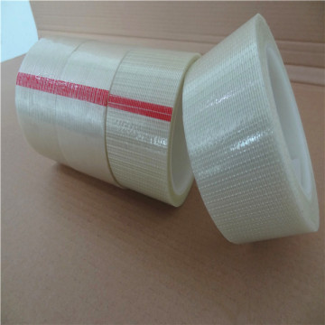 PET film self adhesive rubber alkali resistant fiberglass mesh tape