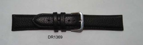 8 - 32mm Black Leather Watch Straps, Bull Leather Watch Wristbands With Buckle