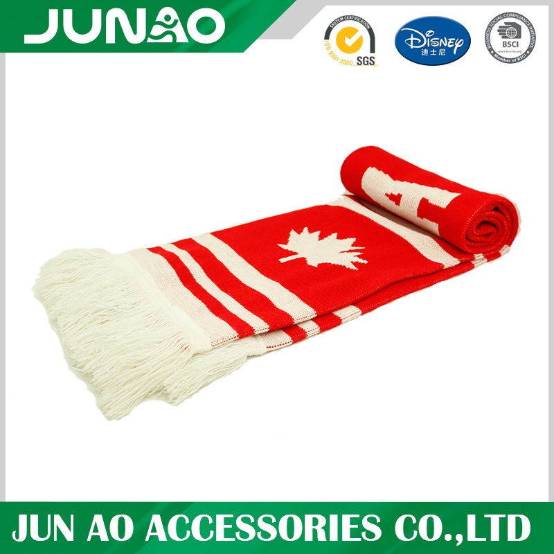 jaquard kniited long scarf