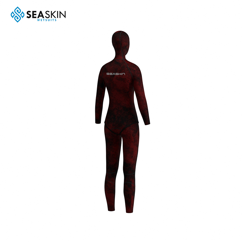 Seaskin Neoprene Comouflage Custom Wetsuit للنساء