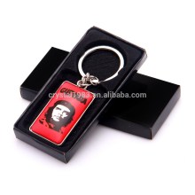 Custom keychain maker souvenir photo crystal glass keychain