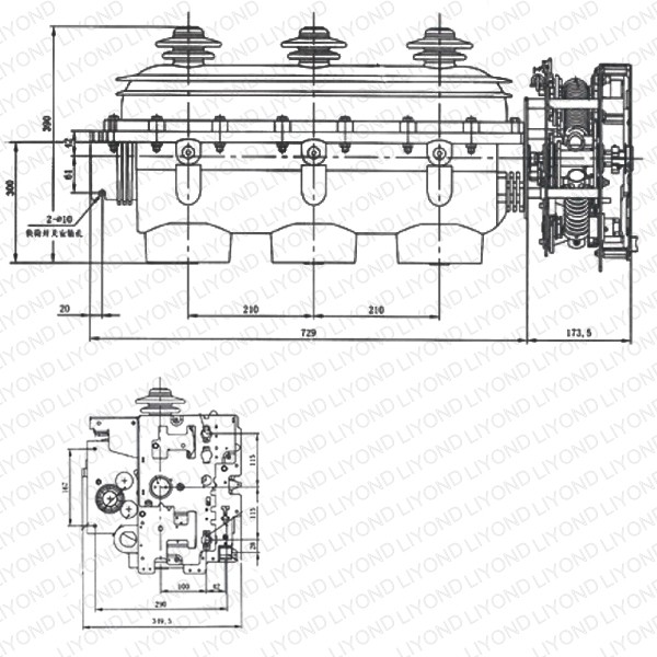 12kV RMU switchgear indoor SF6 LBS epoxy resin load break switch