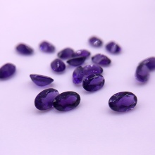 Natural Amethyst Diamond Cut Brazil Uruguay Loose Stones
