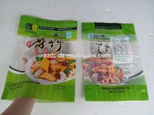 Clear Plastic BOPP & CPP Dried Beancurd Sheets Food Packaging Bag With Clear Window