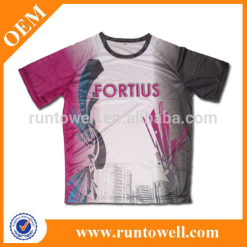 Sublimated polyester dri fit running shirt / dri fit running shirts / wholesale running shirts