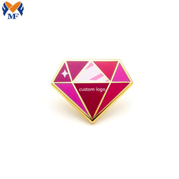 Logotipo de metal personalizado Tiny Gem Pins