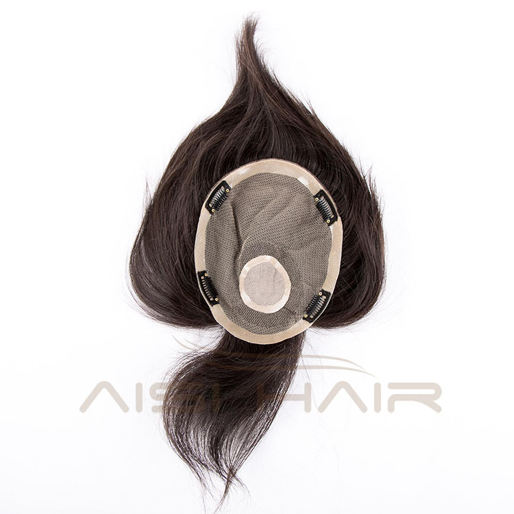 Aisi Hair Full Best Quality Replacement Indian Human Hair Men Toupee Cheap Female Toupee Hairpiece