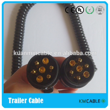 7 way truck coiled cable