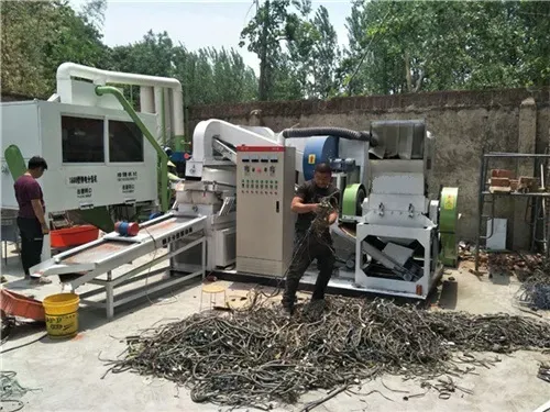 Automatic Cable Stripping and Copper Recycling Machine
