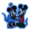 Patch di Topolino in pelliccia di ricami animali con paillettes