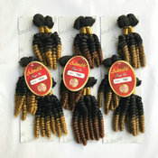 curly hair weaving high temperature soft synthetic hair extension similar to human hair extension