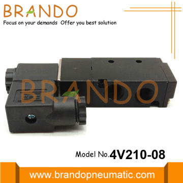 4V210-08 Válvula solenoide neumática de 5 vías 2 de posición