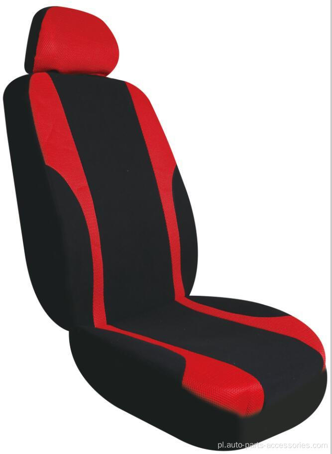 Dopasuj płaską pokrywę siedzeń pary tkaniny (czerwony)