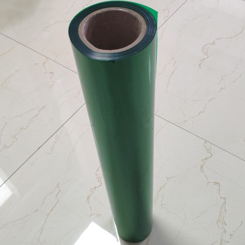 Pvc green color sheet film plastik dekoratif