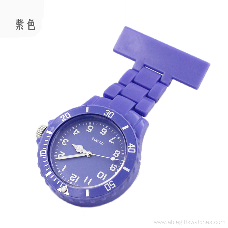 New Design Useful Nurse Silicone Brooch Pocket Watch