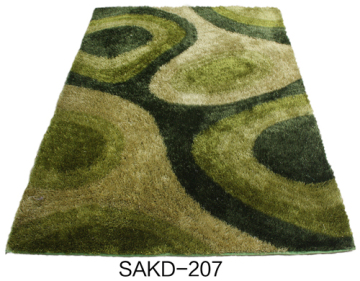 1200D silk shaggy with design