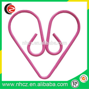 Pink Heart Shaped Paper Clips