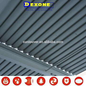 Aluminum rain proof louver roof