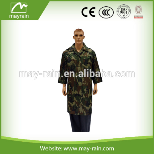 Multifunction green hoody mens camouflage raincoat