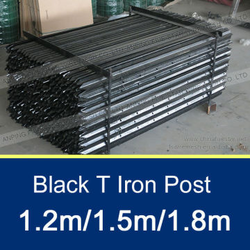 1.8m T Iron Posts/Black T Iron Posts/1.9kg Black T Iron Posts