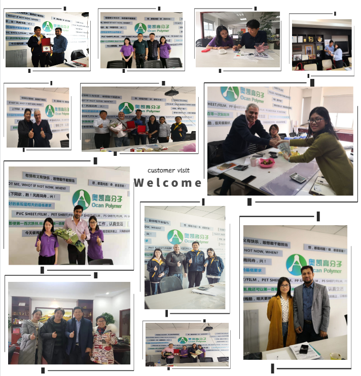 Kunden besuchen Acrylblechfabrik Customers visit Acrylic sheet factory