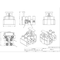 Multi-hole fuse terminal connector