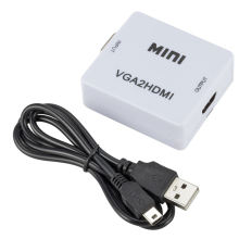 VGA2HDMI Portable Mini Converter for HDMI-Compatible Devices