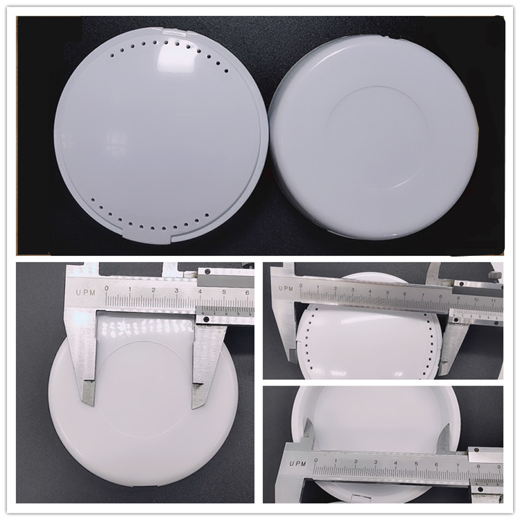 Square /Round Shape Wholesale Plastic White Ventilation Holes Orthodontic Dental Retainer Box Case With Mirror