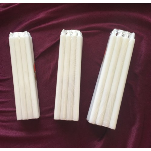 꽉 수축 파라핀 왁스 하얀 촛불 bougies