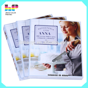Quality manual recipe book hardcover coffee table book printing service
