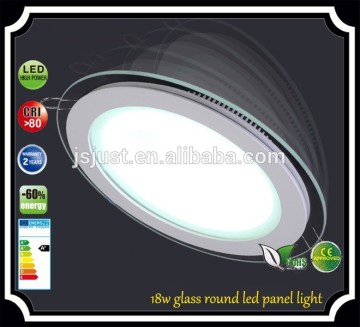 led Celling round glass panel light 9w