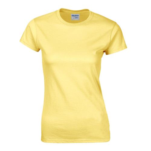 Chemises de femmes jaunes personnalisées de haute qualité