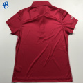 Rotes Hemd hell weiße Muster benutzerdefiniertes Polo -Shirt