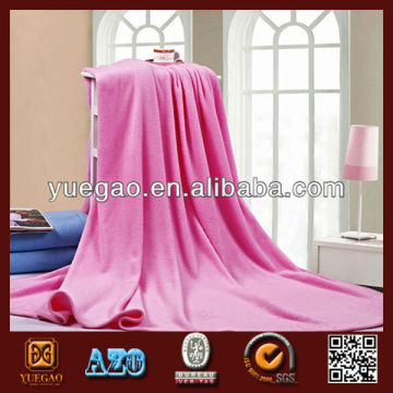 super soft plain dyed coral fleece blanket