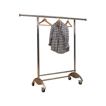 Wholesale Custom Heavy Duty Movable Rolling Clothing Garment Rack