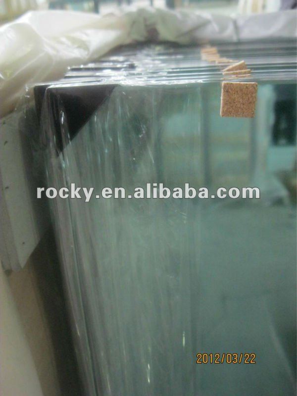 ice pattern ultra clear U channel glass for curtain wall partition decoration