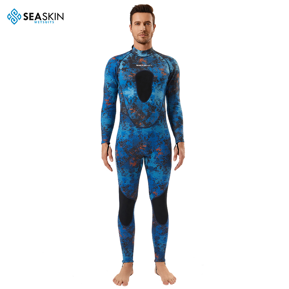 Seaskin kamuflaj erkekler dalış mızrak avcılığı wetsuit