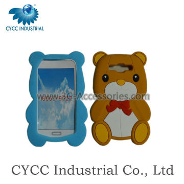 Mobile Phone Bear Shape Silicon Case for Samsung i8550