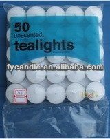 11g Set of 100pcs- Unscented Tea Candles /T Lights -perfect fit in any tea light holder, food warmers, or potpourri burners.