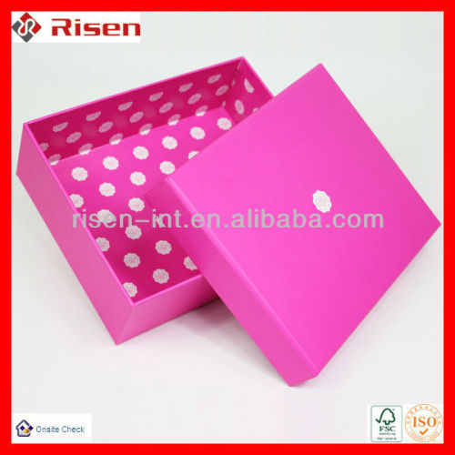 promotional red paper boxes packaging