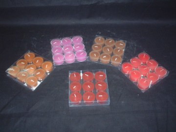 Colored Round Tea Light Candle for Decoration