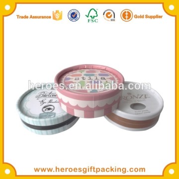 Trade Assurance Small Round Paper Box For Cosmetics Powder