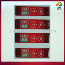 rectangle epoxy sticker clear pvc stickers