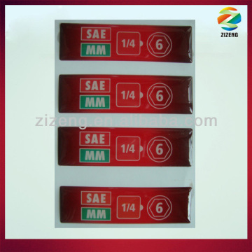 rectangle epoxy sticker clear pvc stickers