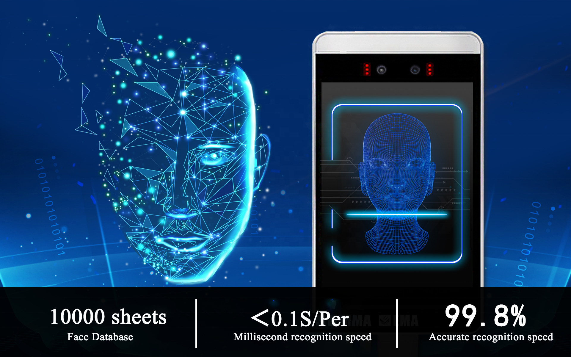 10 Inch Remote Biometric Face Recognition Attendance System, High ...
