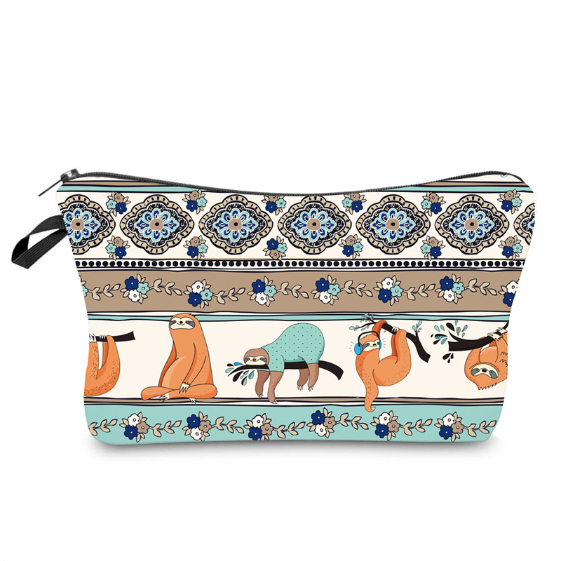 2022 Adorable Roomy Beauty Makeup Bags Travel Waterproof Toiletry Bag Accessories Organizer Gifts Sloth Cosmetic Bag