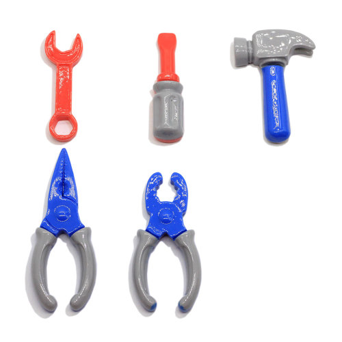 Creative Mini Pliers Hammer Screwdriver Figurine Resin Tool Charms For Phone Deco Diy Bag Earings Key Chain Pendant